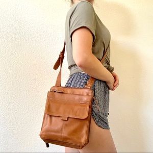 Vintage Fossil Messenger Bag